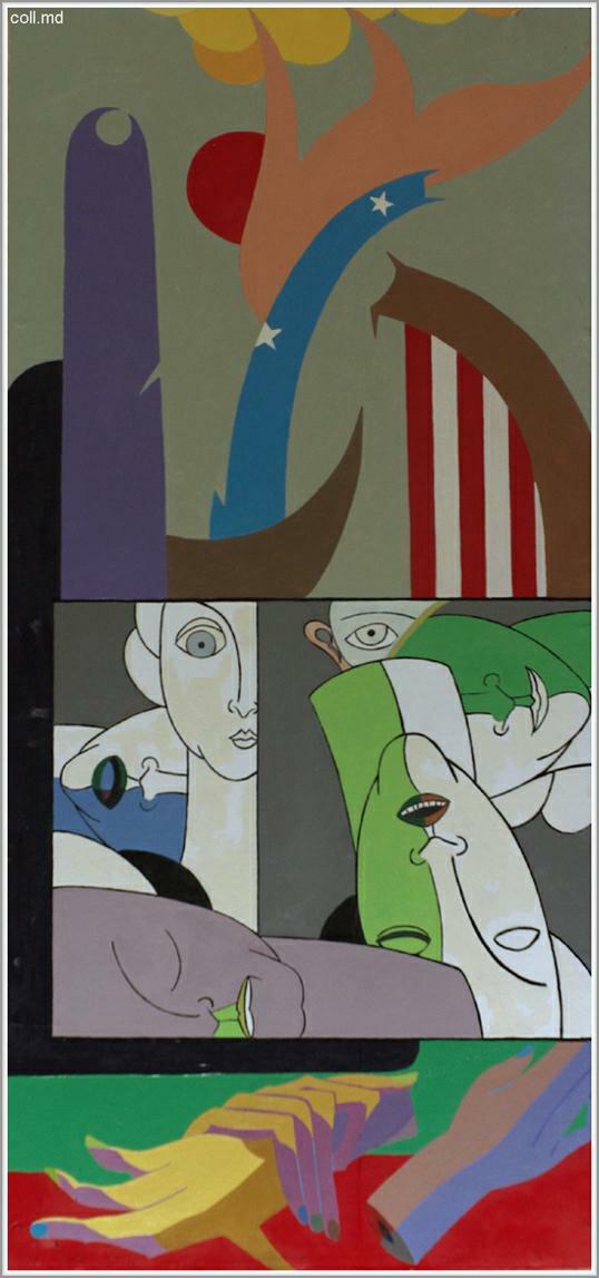 Michel Ducruet-100x50 cm, toile marouflée, peinture d'Histoire .... Le 11 septembre 2001